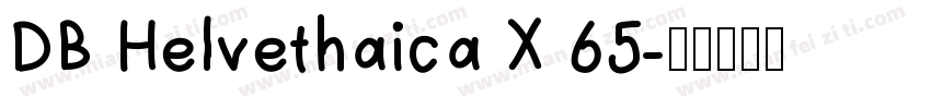 DB Helvethaica X 65字体转换